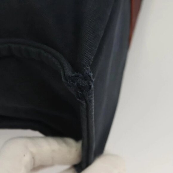 HERMES Fourre Tout MM Hand Bag Canvas Navy Auth ti3265 - Picture 3 of 16